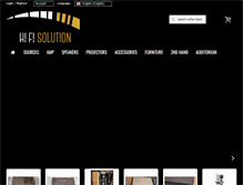 Tablet Screenshot of hifi-solution.com